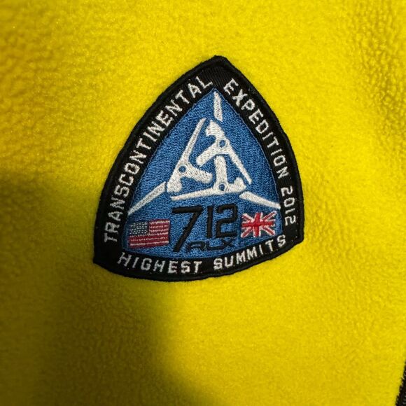 RLX Ralph Lauren Vest Mens Medium Yellow Transcontinental Expedition Fleece - Picture 5 of 11